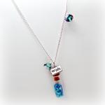 Wishing Star Necklaces- Blue Necklace-star..