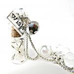 Dandelion Wish Bottle Necklace-white..